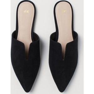 H&M | NWT Black Pointed Mules